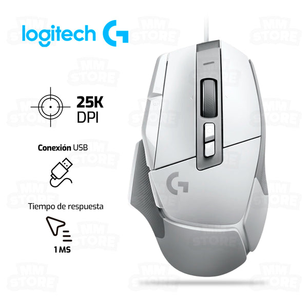 MOUSE LOGITECH G502 X HERO | 25,000 DPI | BLANCO