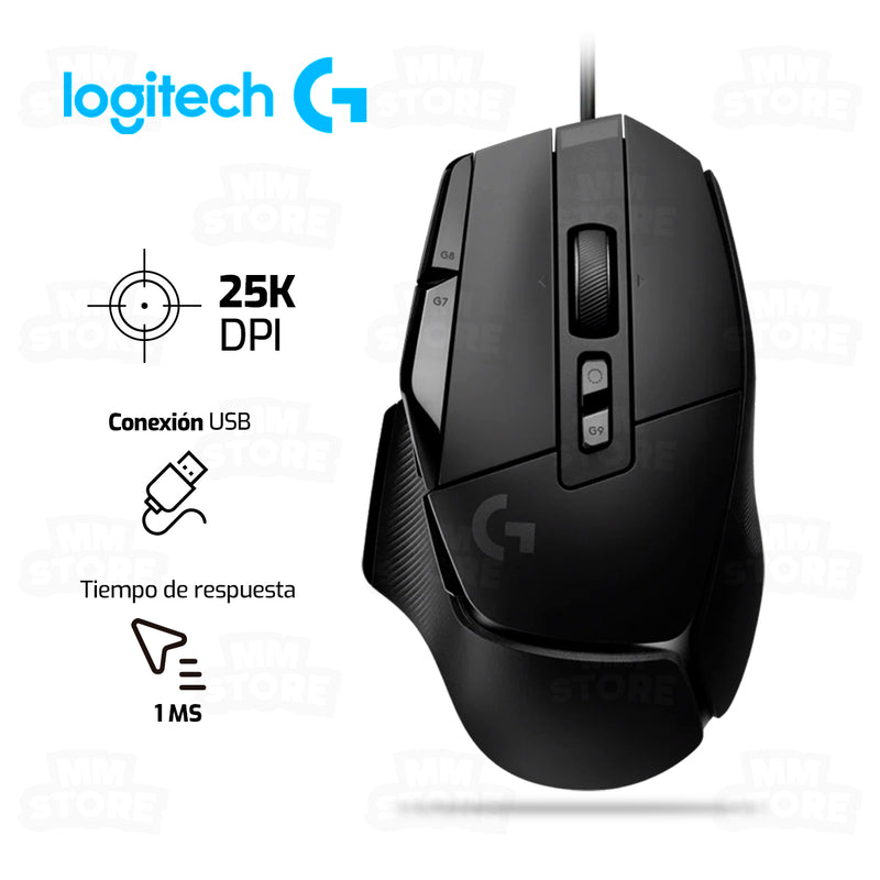 MOUSE LOGITECH G502 X HERO | 25,000 DPI | NEGRO