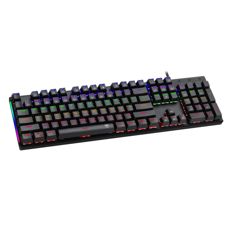 TECLADO T-DAGGER NAXOS | MECANICO | SW-BLUE | NEGRO | RAINBOW