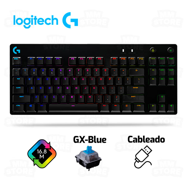 TECLADO LOGITECH GPRO | MECANICO | SW-GX BLUE | RGB | NEGRO