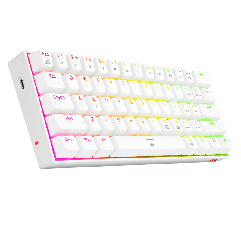 TECLADO REDRAGON DRAGONBORN K630 | INGLES | MECANICO | SW-BLUE | RGB | BLANCO